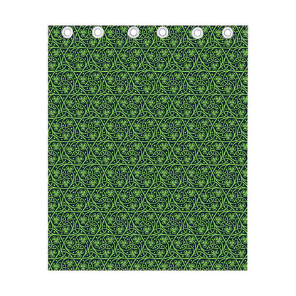 Irish Shamrock Pattern Print Curtain