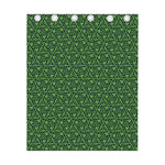 Irish Shamrock Pattern Print Curtain
