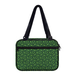 Irish Shamrock Pattern Print Double Strap Bible Bag
