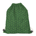 Irish Shamrock Pattern Print Drawstring Bag