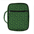 Irish Shamrock Pattern Print Front Pocket Bible Bag