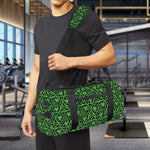 Irish Shamrock Pattern Print Gym Bag