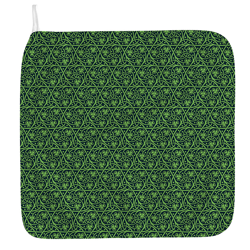 Irish Shamrock Pattern Print Hand Towel