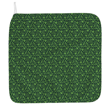 Irish Shamrock Pattern Print Hand Towel