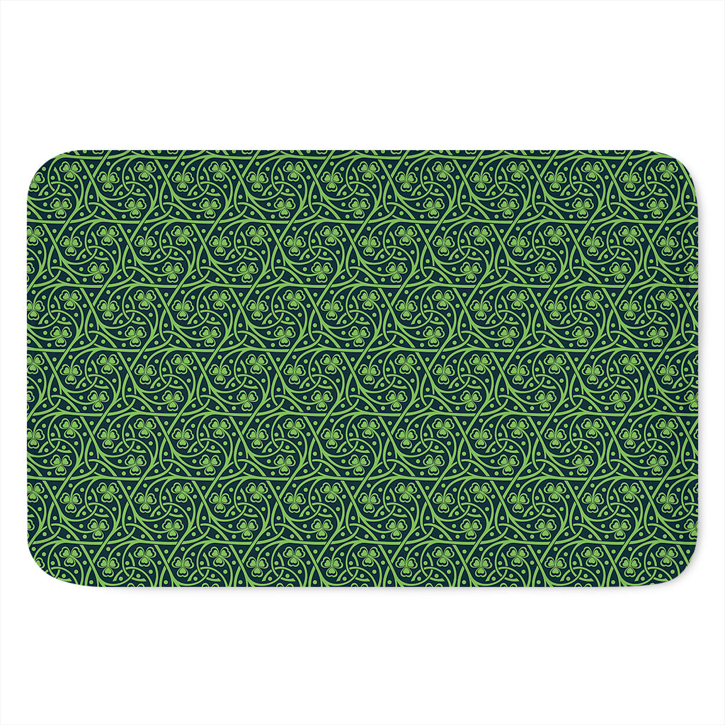 Irish Shamrock Pattern Print Indoor Door Mat