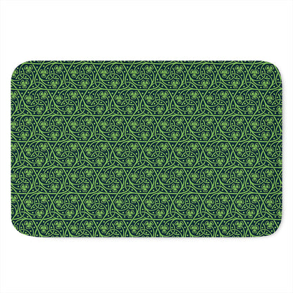 Irish Shamrock Pattern Print Indoor Door Mat