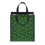 Irish Shamrock Pattern Print Insulated Lunch Tote