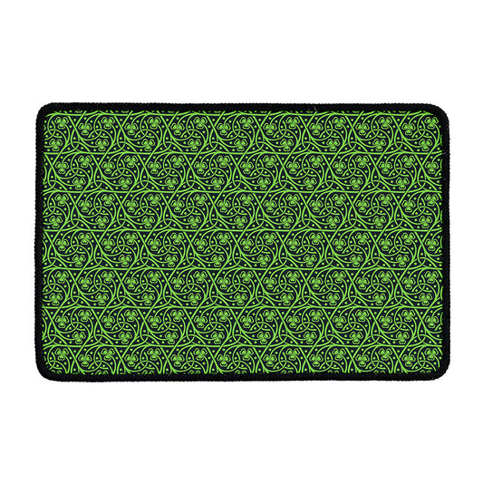 Irish Shamrock Pattern Print Kitchen Mat