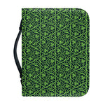 Irish Shamrock Pattern Print Leather Bible Cover