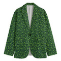 Irish Shamrock Pattern Print Men's Blazer