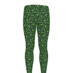 Irish Shamrock Pattern Print Men's leggings