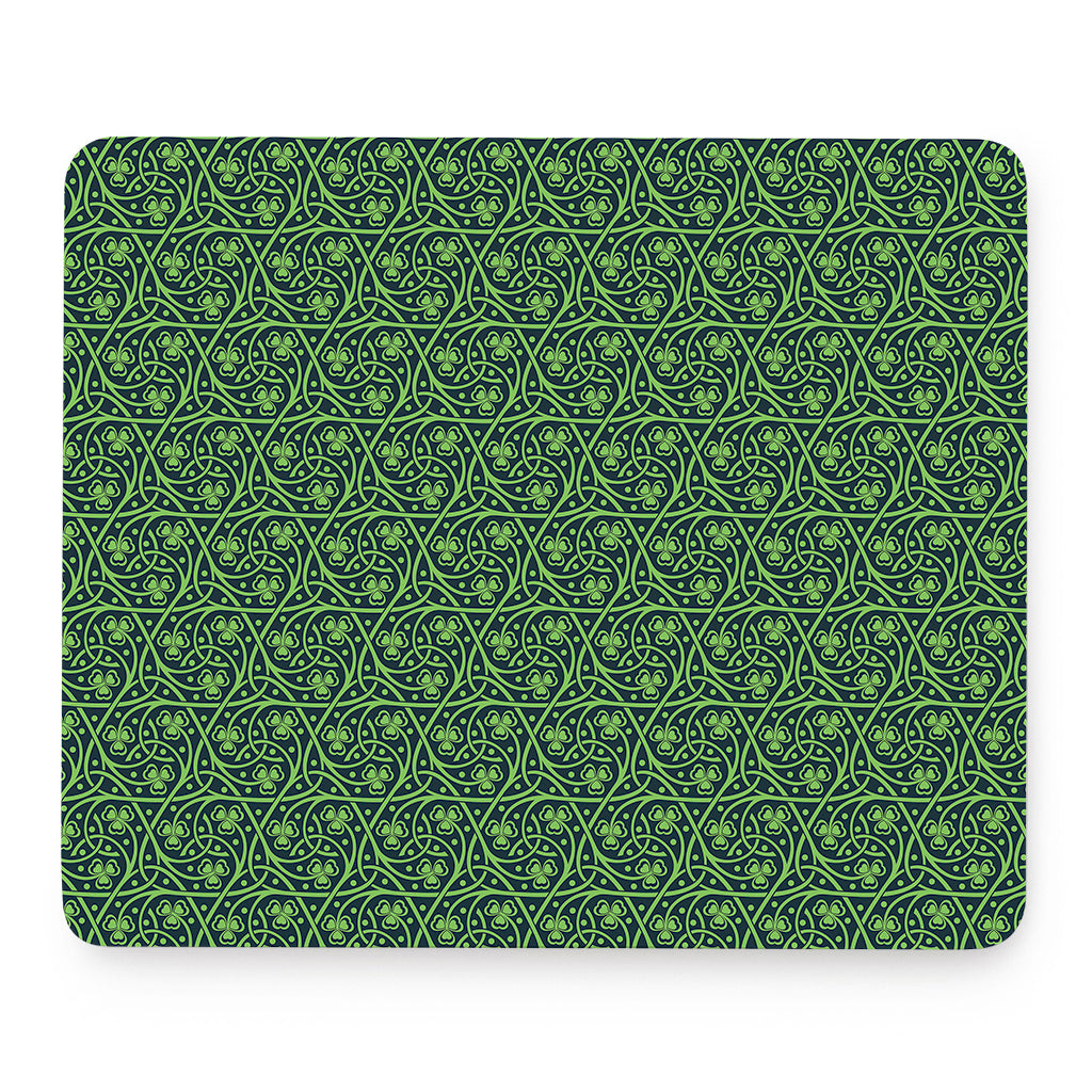 Irish Shamrock Pattern Print Mouse Pad