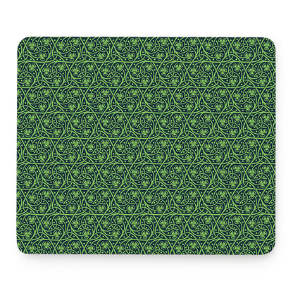 Irish Shamrock Pattern Print Mouse Pad