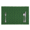 Irish Shamrock Pattern Print Placemat