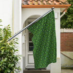 Irish Shamrock Pattern Print Polyester Flag