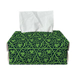 Irish Shamrock Pattern Print Rectangle Tissue Box Cover