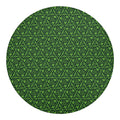 Irish Shamrock Pattern Print Round Blanket