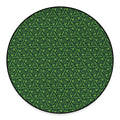 Irish Shamrock Pattern Print Round Floor Mat