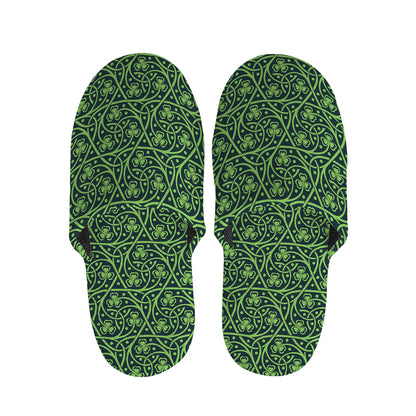 Irish Shamrock Pattern Print Slippers
