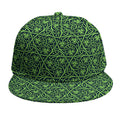 Irish Shamrock Pattern Print Snapback Cap