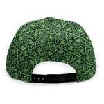 Irish Shamrock Pattern Print Snapback Cap