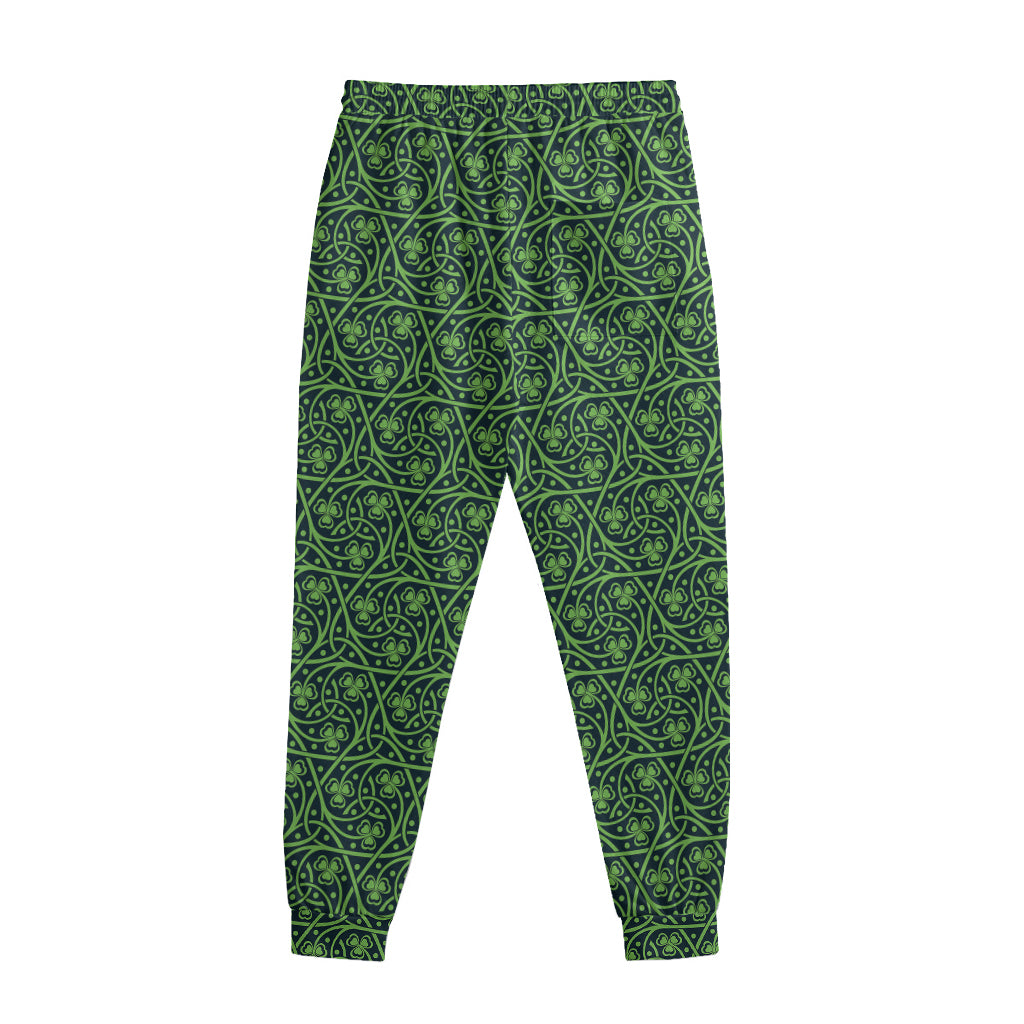 Irish Shamrock Pattern Print Sweatpants