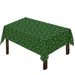 Irish Shamrock Pattern Print Tablecloth