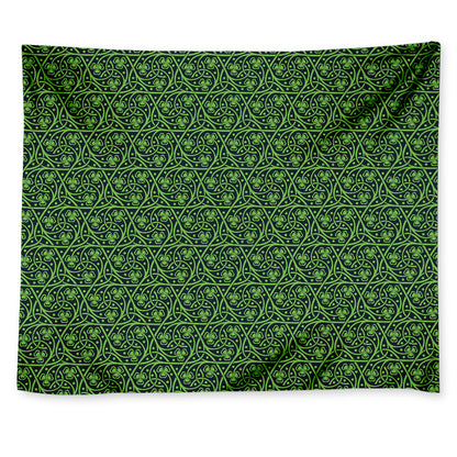Irish Shamrock Pattern Print Tapestry