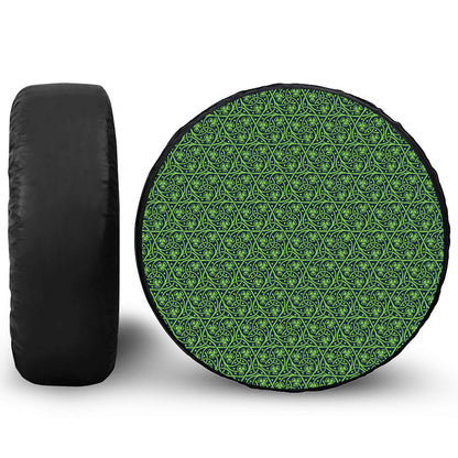Irish Shamrock Pattern Print Tire Cover