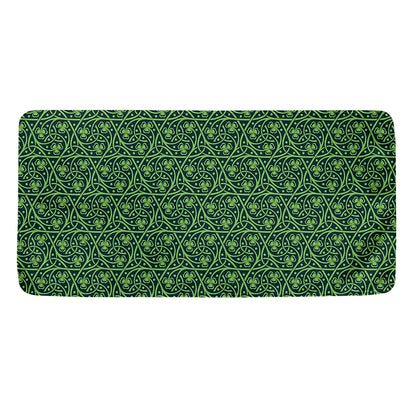 Irish Shamrock Pattern Print Towel