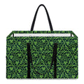 Irish Shamrock Pattern Print Utility Tote Bag