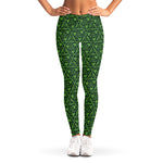 Irish Shamrock Pattern Print Women's Leggings