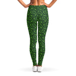 Irish Shamrock Pattern Print Women's Leggings
