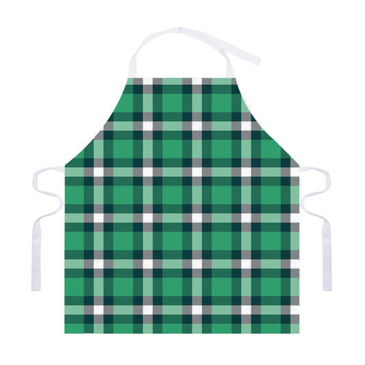 Irish St. Patrick's Day Plaid Print Adjustable Apron