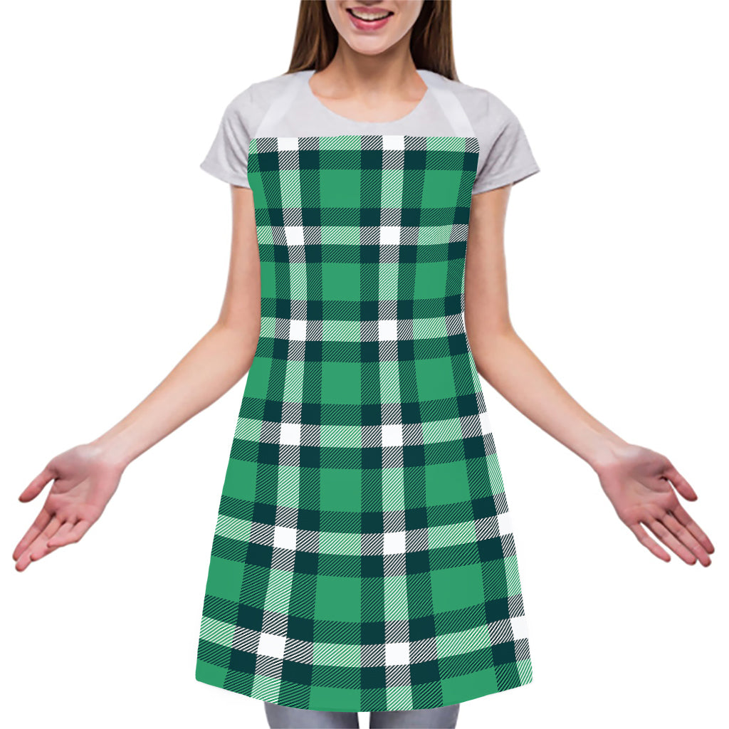 Irish St. Patrick's Day Plaid Print Adjustable Apron