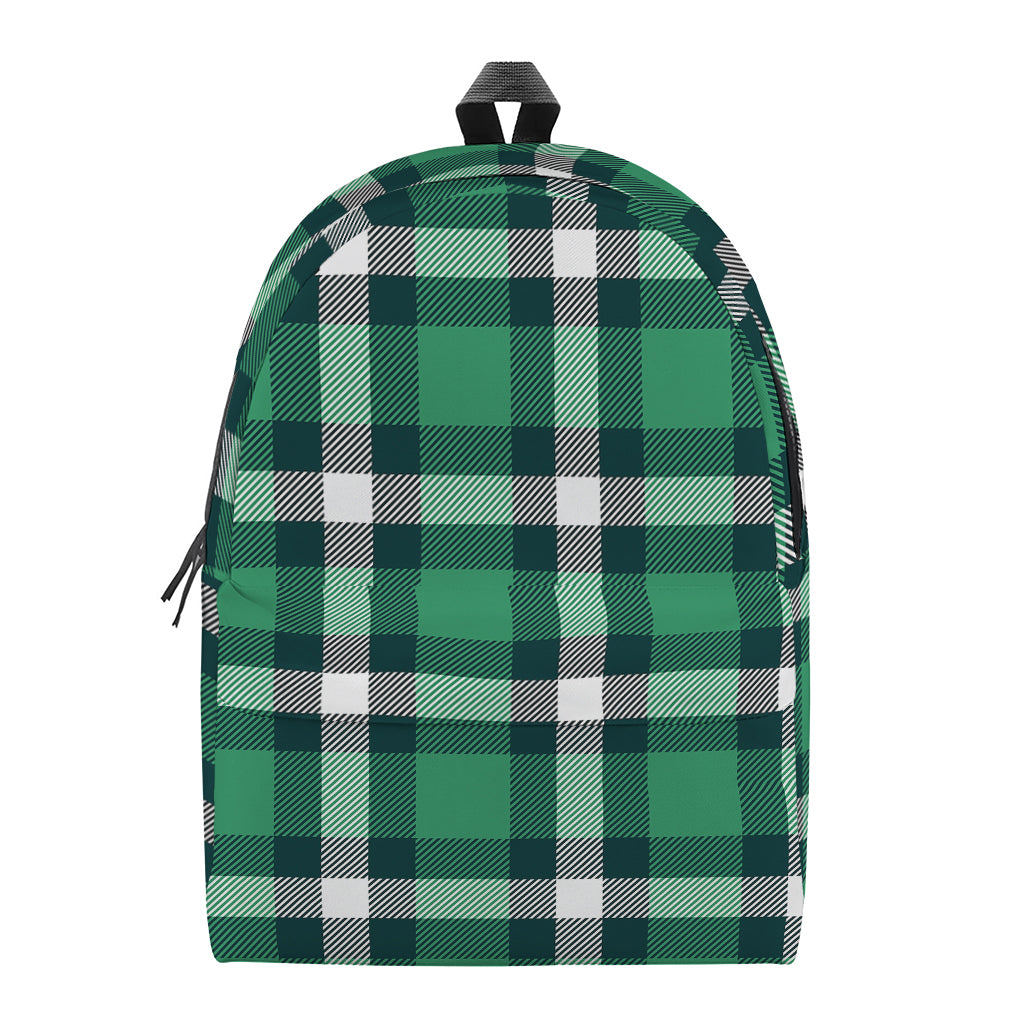 Irish St. Patrick's Day Plaid Print Backpack