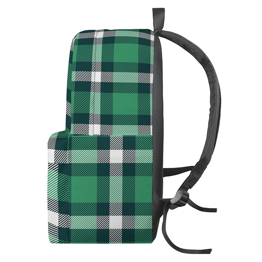 Irish St. Patrick's Day Plaid Print Backpack