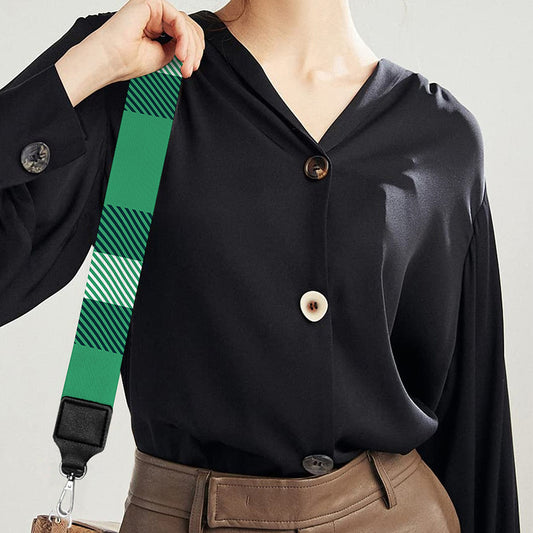 Irish St. Patrick's Day Plaid Print Bag Strap