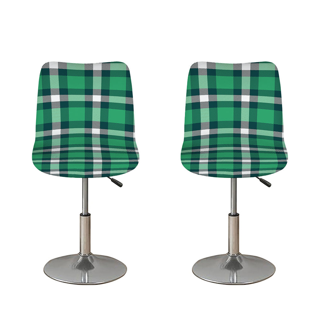 Irish St. Patrick's Day Plaid Print Bar Stool Covers