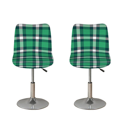 Irish St. Patrick's Day Plaid Print Bar Stool Covers