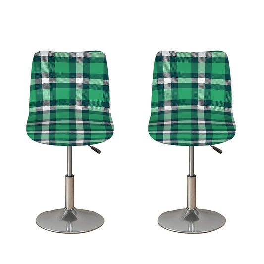 Irish St. Patrick's Day Plaid Print Bar Stool Covers