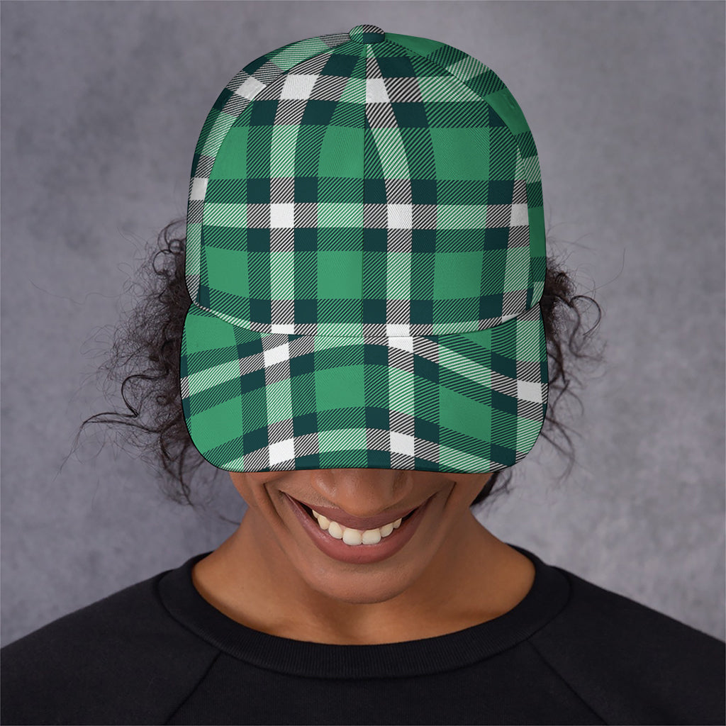 Irish St. Patrick's Day Plaid Print Baseball Cap