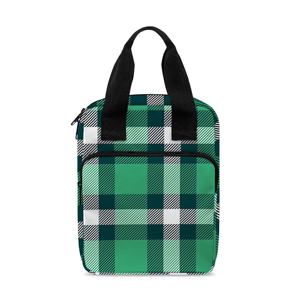Irish St. Patrick's Day Plaid Print Bible Tote Bag