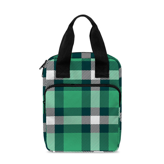Irish St. Patrick's Day Plaid Print Bible Tote Bag