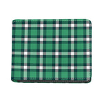 Irish St. Patrick's Day Plaid Print Bifold Wallet