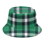 Irish St. Patrick's Day Plaid Print Bucket Hat