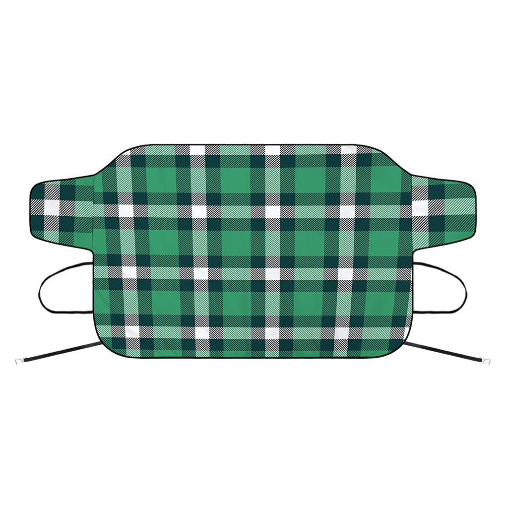 Irish St. Patrick's Day Plaid Print Car Windshield Snow Cover