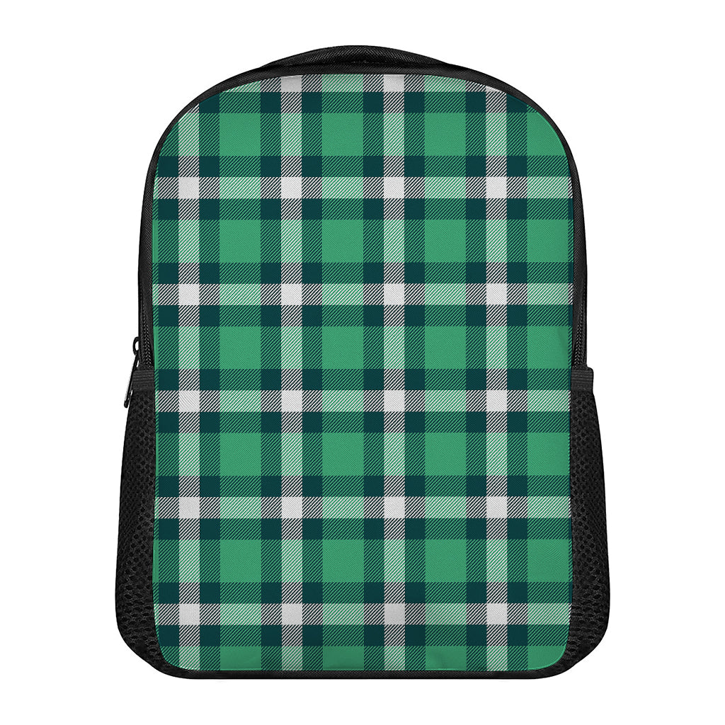 Irish St. Patrick's Day Plaid Print Casual Backpack