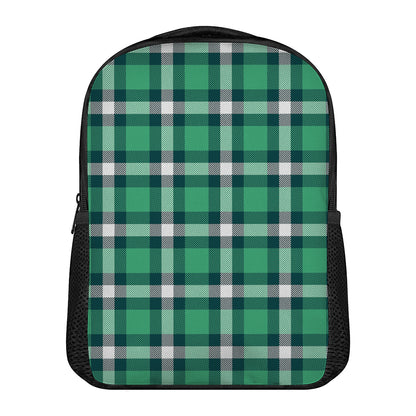 Irish St. Patrick's Day Plaid Print Casual Backpack