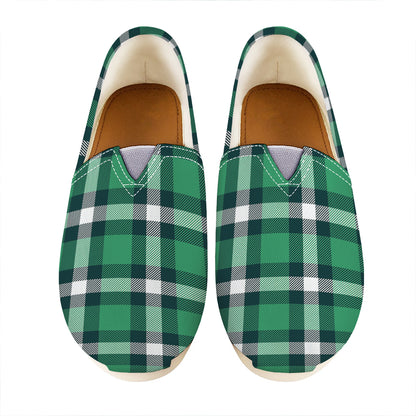 Irish St. Patrick's Day Plaid Print Casual Shoes
